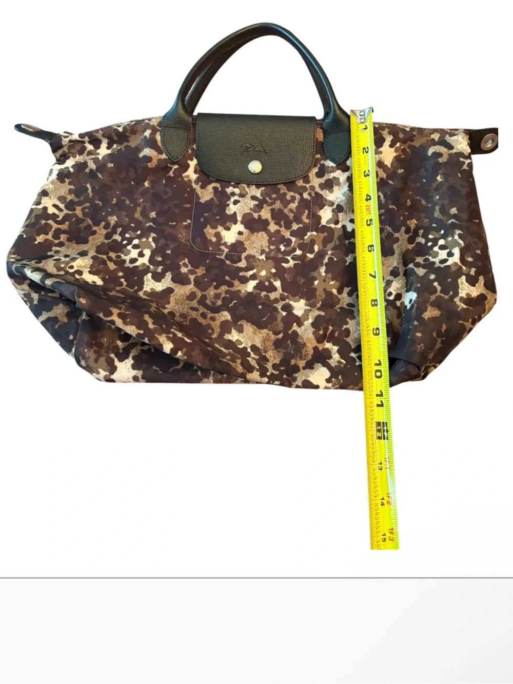 Longchamp Camo Nylon Medium Le Pliage Tote